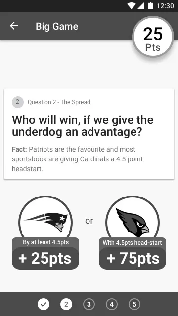 Head to head Mockup Screen 2