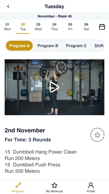 Street Parking App Workout